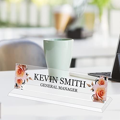 Custom Acrylic Name Plate for Desk, Office Personalized Desk Name Plate - Image 6