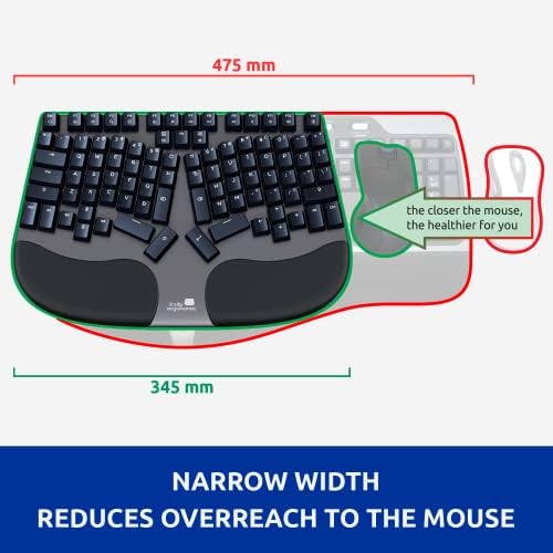 Cleave Split Ergonomic Mechanical Keyboard – All-Day Comfort, Boosts Productivity, Natural Typing Posture, Tactile Optical Switches, Cushioned Palm Rest, Backlit Keys, Windows/Mac/Linux - Image 7