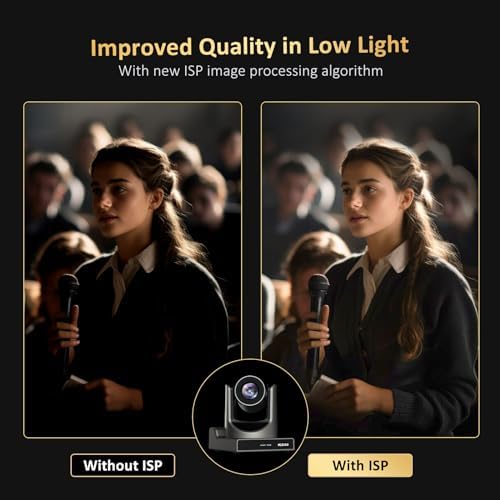 NexiGo PTZ Camera 20X Optical Zoom with PoE HDMI/3G-SDI/USB/LAN IP Streaming Outputs, Auto AI Tracking for Video Conferencing Live Streaming Meeting Church Services Worship Skype Zoom Teams OBS - Image 6