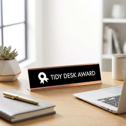 Tidy Desk Award Desk Sign, novelty nameplate (2 x 8") - Image 6