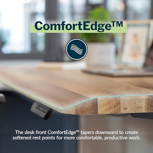 Vari ComfortEdge Electric Standing Desk – 60x30 – Reclaimed Wood/Slate - Image 2