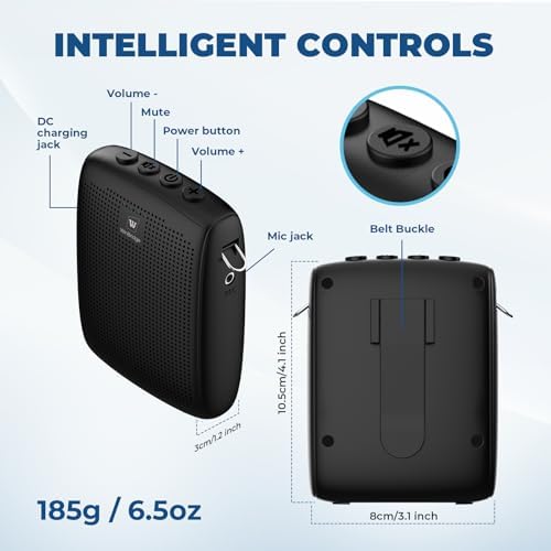 WinBridge Wireless Voice Amplifier with Microphone for Teachers,Tour Guides - Image 4
