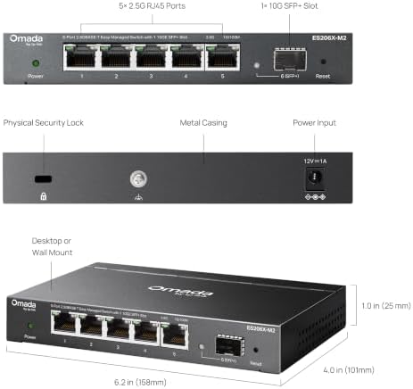 Omada ES206X-M2, 5 Port 2.5G Easy Managed Switch - Image 6