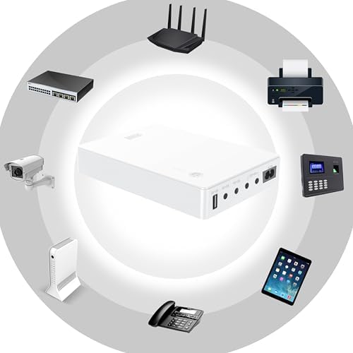 Mini UPS Battery Backup for Router, Modem, Security Camera - Image 2