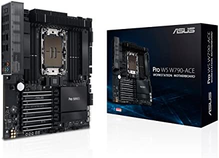 ASUS Pro WS W790-ACE Intel LGA 4677 CEB Motherboard,5xPCIe 5.0x16 Slots,DDR5 R-DIMM,10G & 2.5GLAN,USB 3.2 Gen 2x2 Type-C,BMC Header, ACCE by Unknown