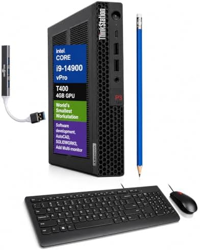 Lenovo ThinkStation P3 Tiny Workstation, Intel i9-14900 vPro, 32GB/2TB by LENOVO