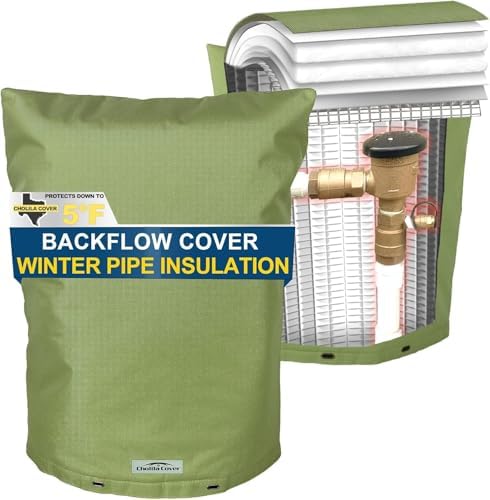 Insulated Backflow Preventer Pipe Pouch, 18W x 34H in, Green by CholilaCover