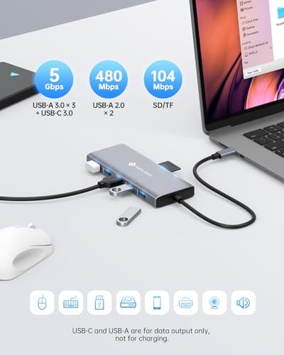 NOVOO 12 in 1 Docking Station Dual Monitor with 2 HDMI, VGA - Image 6