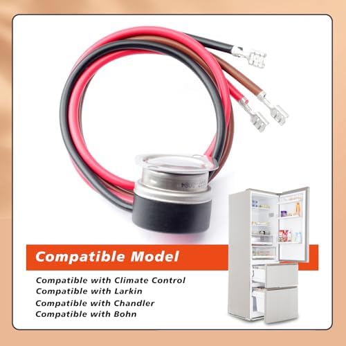5709L 4751C 3-Wire Refrigerator Defrost Thermostat Replacement for Climate Control for Larkin for Chandler for Bohn Fan & Defrost Terminator Parts, 55°F-35°F Range 25V AC 120 240 - Image 3
