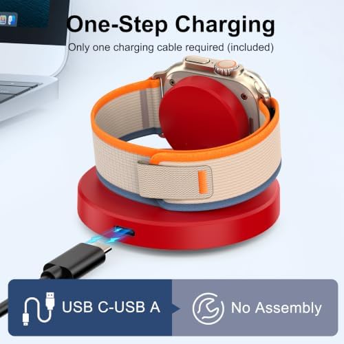 Upgraded for Apple Watch Charger,Portable Magnetic Fast Charging Dock - Image 2