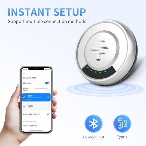 XTUGA Q3 Conference Speaker,Bluetooth Wireless Microphone USB Speakerphone - Image 6