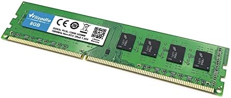 DDR3/DDR3L 8GB RAM 1600MHz CL11 UDIMM, Desktop Memory Module PC3-12800/PC3L-12800 240-Pin 1.35V/1.5V 2Rx8 Dual Rank Non-ECC Unbuffered PC Computer RAM Stick Upgrade - Green - Image 3
