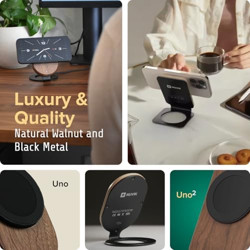 ARK Uno² Solid Wood Phone Stand Magnetic Wireless Charging Station - Image 4