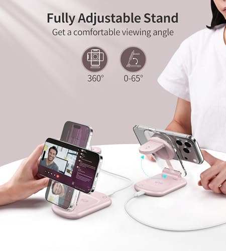 Mukiya 3 in 1 Magnetic Wireless Charging Station for iPhone 18 Pro max/Duo - Image 6