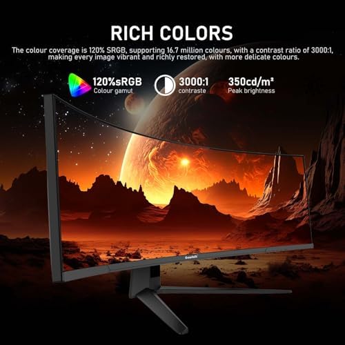 Gawfolk 45 inch Ultra-Wide Curved Gaming 240Hz PC Monitor, DQHD Screen - Image 4
