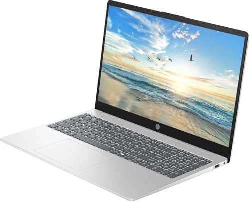 HP 15.6" FHD Business & Student Laptop Computer with 1-Year Office 365 & Copilot AI, Quad-Core Intel Processor, 32GB RAM 640GB Storage (128GB UFS+512GB SD Card), Win 11 H, PLUSERA Docking Hub, Silver - Image 3