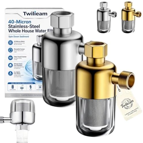 40‑Micron Stainless‑Steel Whole House Water Filter, Spin Down Sediment by Unknown