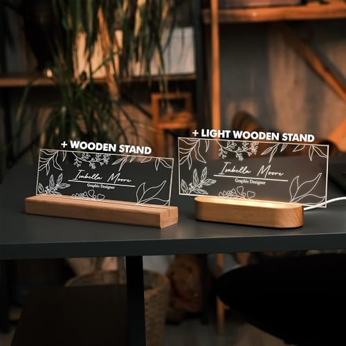 Personalized LED Desk Name Plate – Custom Office Name Sign - Image 3
