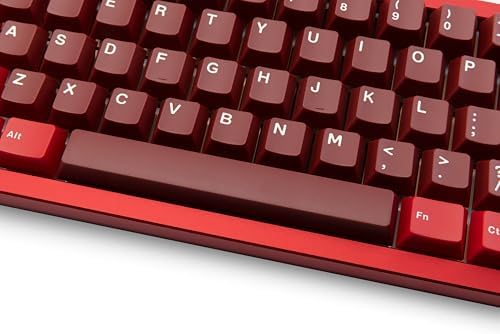 KEEBMONKEY WOBKEY Zen 65 65% Quick Release Wireless Mechanical Keyboard with RGB, CNC Aluminum Case, Hot-Swappable, VIA Support, BT/2.4G/USB-C Gaming Keyboard for Mac/Windows (Ultra Red) - Image 5
