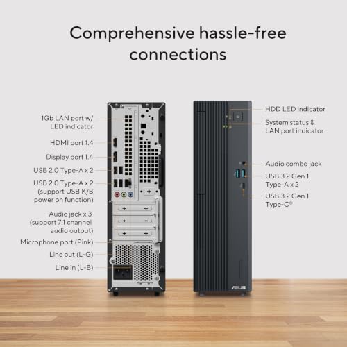 ASUS V500 Mini Tower Desktop - Intel Core i7-32GB DDR5-1TB SSD – Windows 11 Home, V500SV-MB705 - Image 5