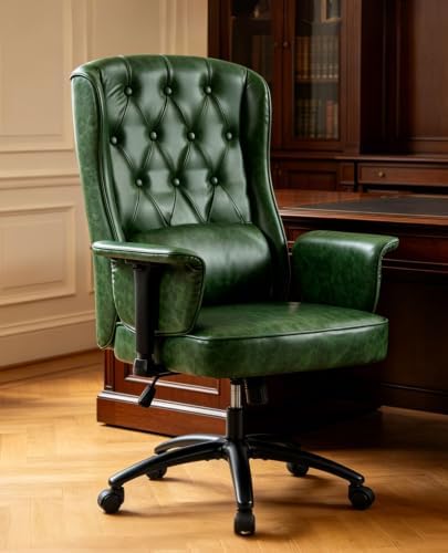DYHOME Vintage Office Chair Wingback Executive Desk Chair by DYHOMEUSDirect