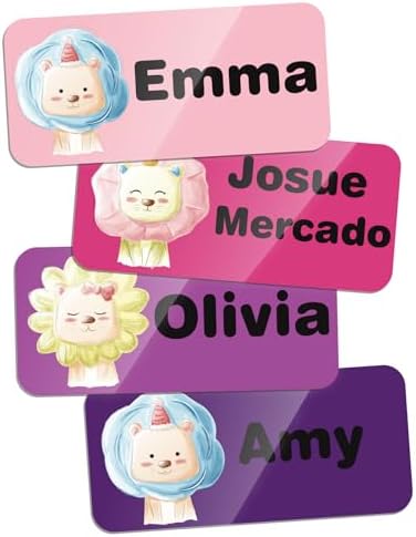 Custom Personalized Name Labels for Kid Waterproof Name Stickers Tags by TSNBYYC