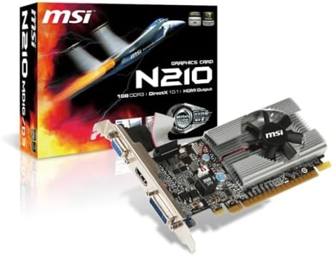 msi N210-MD1G/D3 Geforce 210 1024 Mb Ddr3 Pci-Express 2.0 Graphics Card Md1G/D3 - Image 5