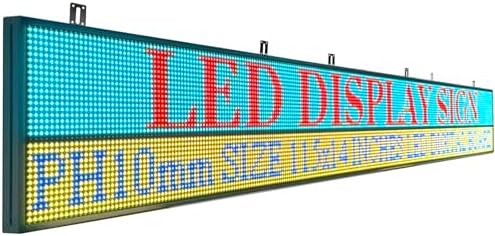 P10 Scrolling Led Sign 115"X14" Programmable Display Digital Sign Outdoor Message Board For Business Custom Banner Word Light Advertising Wifi Control High Brightness Neon by SZYIWENDA