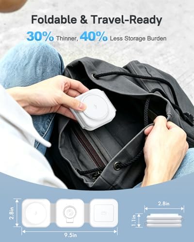 3 in 1 Foldable Travel Wireless Charger for Apple Multi Device - Image 4