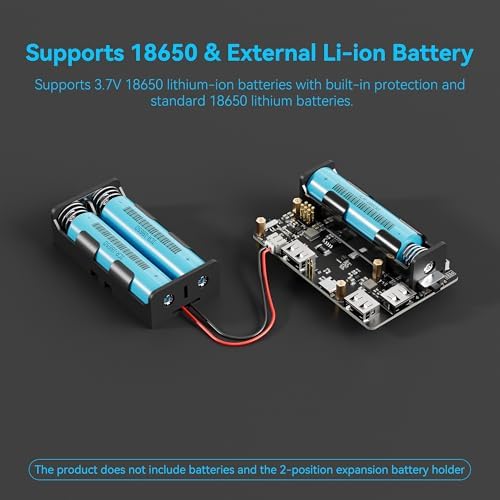 Pi Zero UPS HAT, 5V Uninterruptible Power Supply with 3-Port USB Hub - Image 5