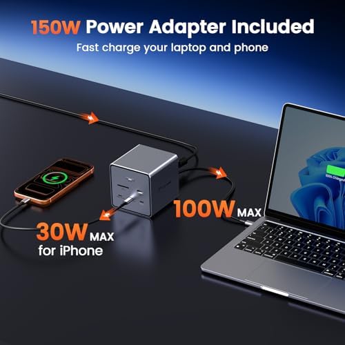 TobenONE 16-in-1 Laptop Docking Station Triple 4K Monitor,150W Power Supply - Image 4
