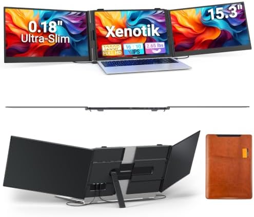 15.3" Laptop Screen Extender, 1200P FHD Ultra-Slim Portable Travel Monitor by Unknown