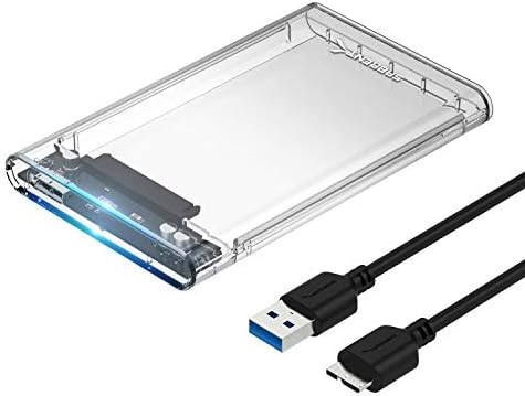 SABRENT 2.5in SATA to USB 3.0 Clear SSD/HDD Enclosure (EC-OCUB) by SABRENT