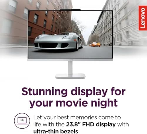 Lenovo IdeaCentre 24" FHD All-in-One Desktop Computer with Office 365 for The Web • 32GB RAM • 2TB Storage • Intel Core • Wired Keyboard and Mouse • Windows 11 - Image 7