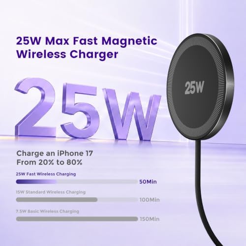 MagSafe 25W Wireless Charger for Apple Magnetic Fast Charging Pad - Image 2