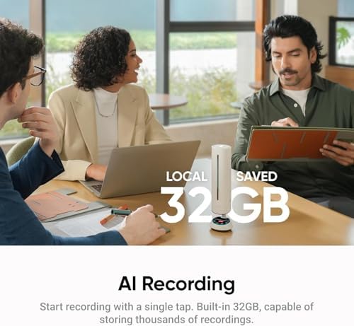 Insta360 Wave Wireless Conference Speakerphone w/AI Recording Suite, Black - Image 4