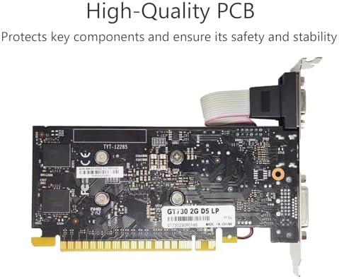 Glorto GeForce GT 730 2G GDDR5 Low Profile Graphics Card, PCI Express 2.0 x8, HDMI/DVI/VGA, Entry Level GPU for PC, SFF and HTPC, Compatible with Windows 11 - Image 5