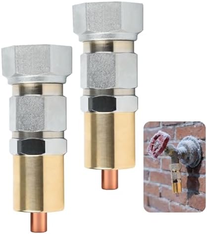 Freeze Protection for Outdoor Faucet - Heavy Duty Outdoor Garden Faucet Valve, Quick Install Water Saver for Lawn, Yard & Farm Faucets(2PCS) by Unknown
