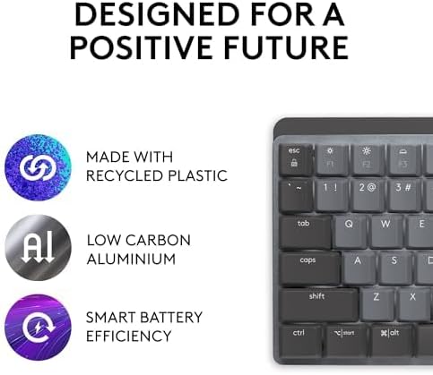 Logitech MX Mechanical Mini Wireless Illuminated Keyboard Clicky Switches - Image 6