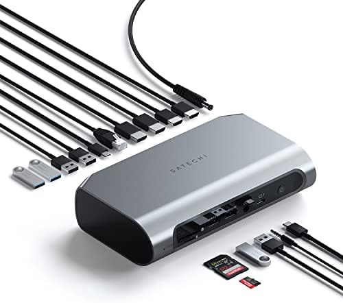Satechi 16-in-1 Thunderbolt 4 Docking Station, 4K/60Hz Quad Display - Image 2