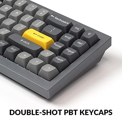 Keychron Q7 Wired Custom Mechanical Keyboard, 70% Layout QMK/VIA Programmable Macro with Hot-swappable Gateron G Pro Red Switch Double Gasket Compatible with Mac Windows Linux (Gray - New) - Image 5