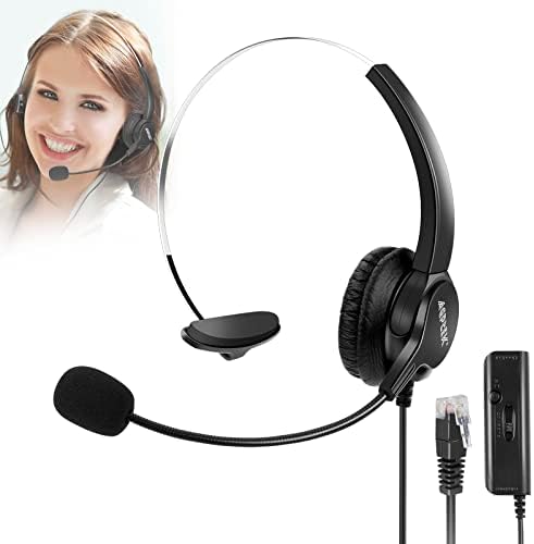 AGPTEK® Hands-Free Call Center Noise Cancelling Corded Headset by AGPTEK
