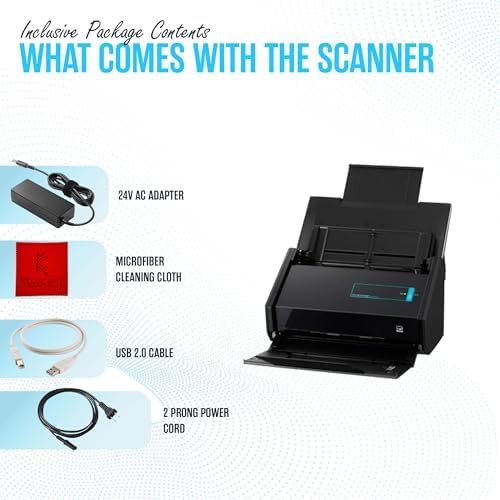 IX500 Fujitsu ScanSnap Duplex Document & Receipt Scanner, Mac/PC, USB 3.0 - Image 2