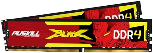 PUSKILL DDR4 3200MHz CL16 Desktop RAM Kit, 16GB (2x8GB) by PUSKILL