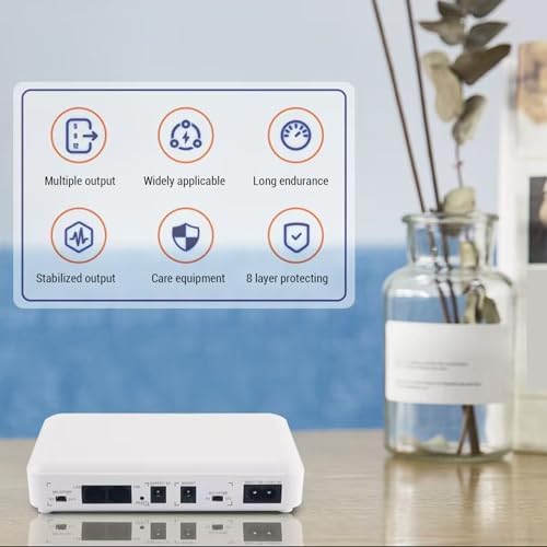 Mini UPS Uninterruptible Power Supply 8000mAh Backup Battery 5V 9V 12V POE 15V 24V for Router Modem (US Plug) - Image 5