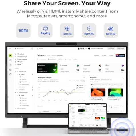 NearHub Board Max All-in-One Windows 11 Pro Smart Meeting WhiteBoard 55" - Image 6