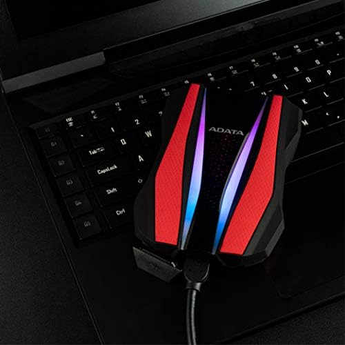 ADATA HD770G 1TB RGB USB 3.2 IP68 Waterproof Dropproof Dustproof External Portable HDD Red (AHD770G-1TU32G1-CRD) - Image 6