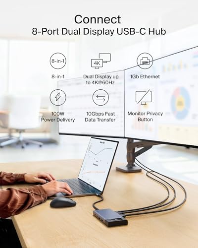 Belkin USB-C Hub 8-in-1 Dual 4K60Hz Display 100W for Windows - Image 2