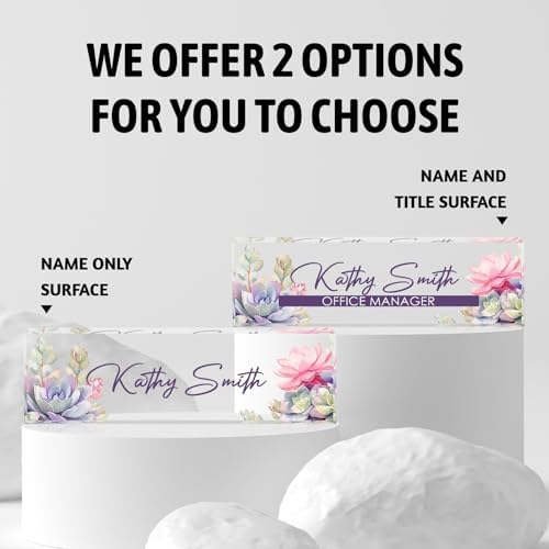 Custom Acrylic Name Plate for Desk, Personalized Office Decor - Image 5