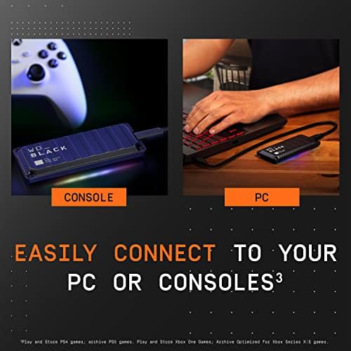 Western Digital 2TB P40 Game Drive SSD - Up to 2,000MB/s, RGB Lighting, Portable External Solid State Drive , Compatible with Playstation, Xbox, PC, & Mac - WDBAWY0020BBK-WESN - Image 6